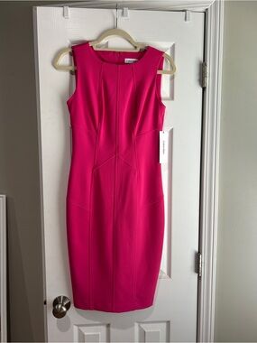 Calvin Klein Fuchsia Sleeveless Dress